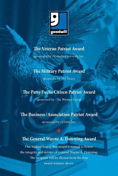 The Goodwill Military Patriot Award sponsored by P.J. Hoerr