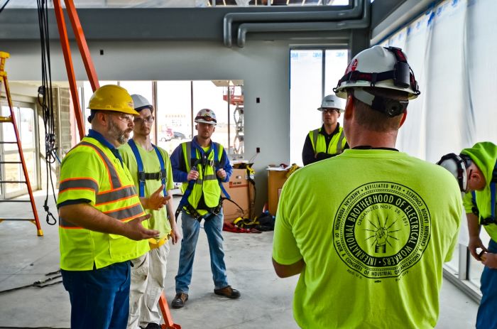 Safety trainings at PJ Hoerr construction sites